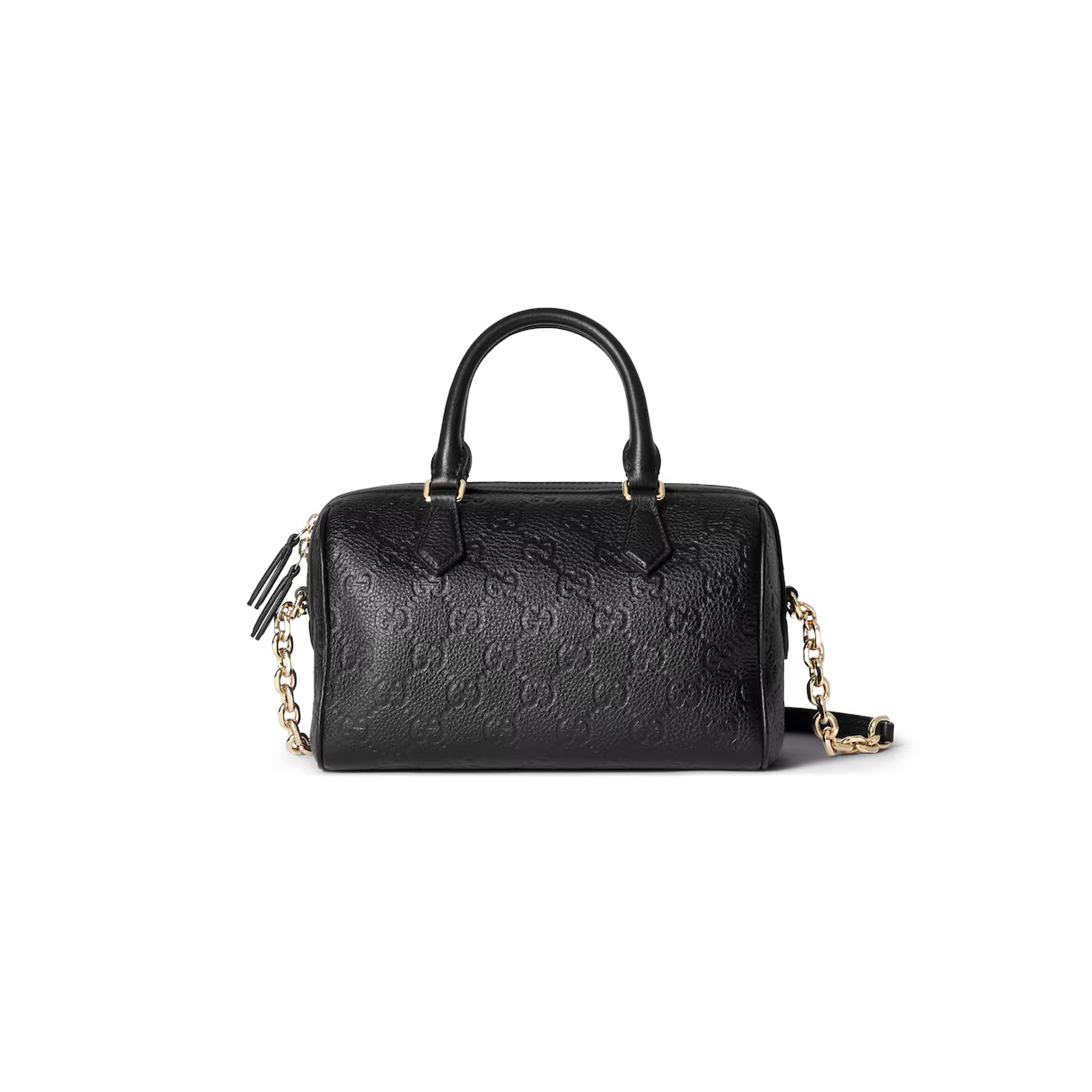 GUCCI GG EMBLEM MEDIUM BOSTON BAG 815255 (25.5*16*14cm)